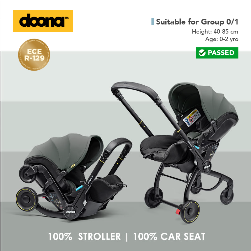 Doona X - 汽車安全座椅 & 嬰兒車 (森林灰色)