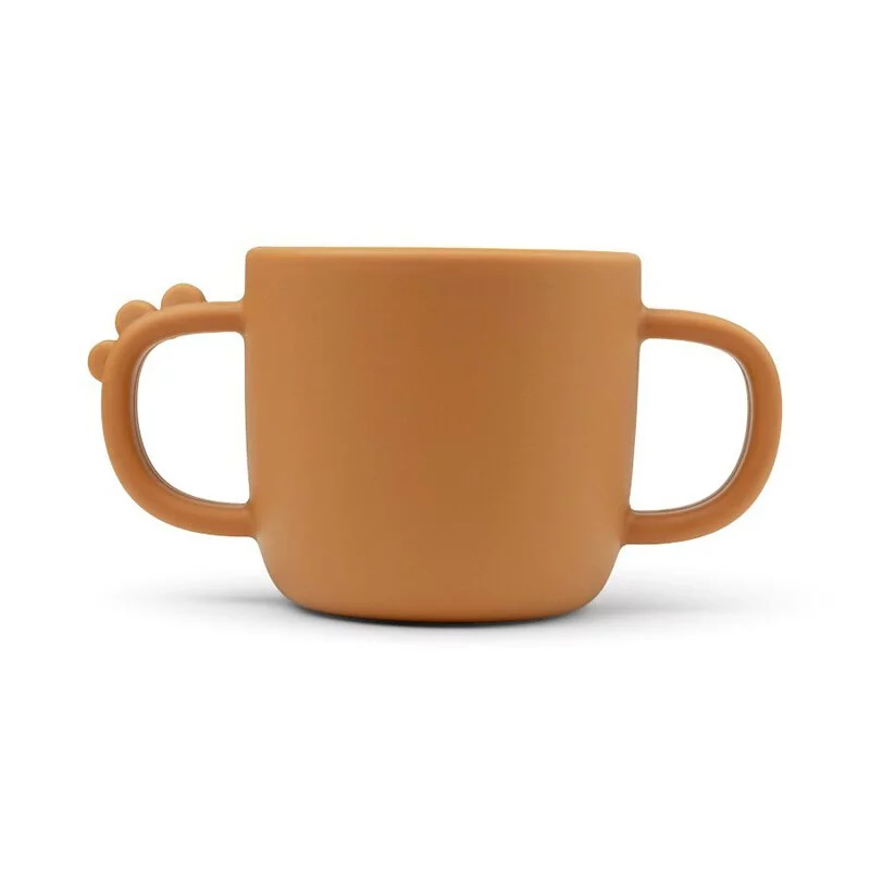 Done by Deer - Peekaboo 2-handle cup Croco (Mustard)
