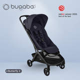 Bugaboo - Butterfly 2 Travel Stroller (Black/Deep Indigo)【Pre Order Now! Delivery after 15 working days】