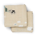 Done by Deer - Burp cloth 2-pack Playground