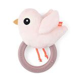 Done by Deer - Birdee  Sensory rattle w/teether (Powder)
