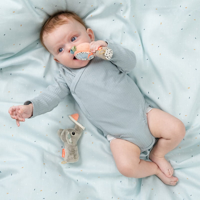 Done by Deer - Sensory rattle mirror set Celebration Colour mix