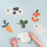 Done by Deer - 幼兒拼圖首套組 Tiny farm Colour mix