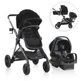 Evenflo - Pivot Xpand Modular旅行系統帶有Litemax嬰兒汽車座椅(Ayrshire Black)