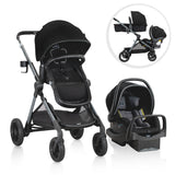 Evenflo - Pivot Xpand Modular Travel System with LiteMax Infant Car Seat (Ayrshire Black)