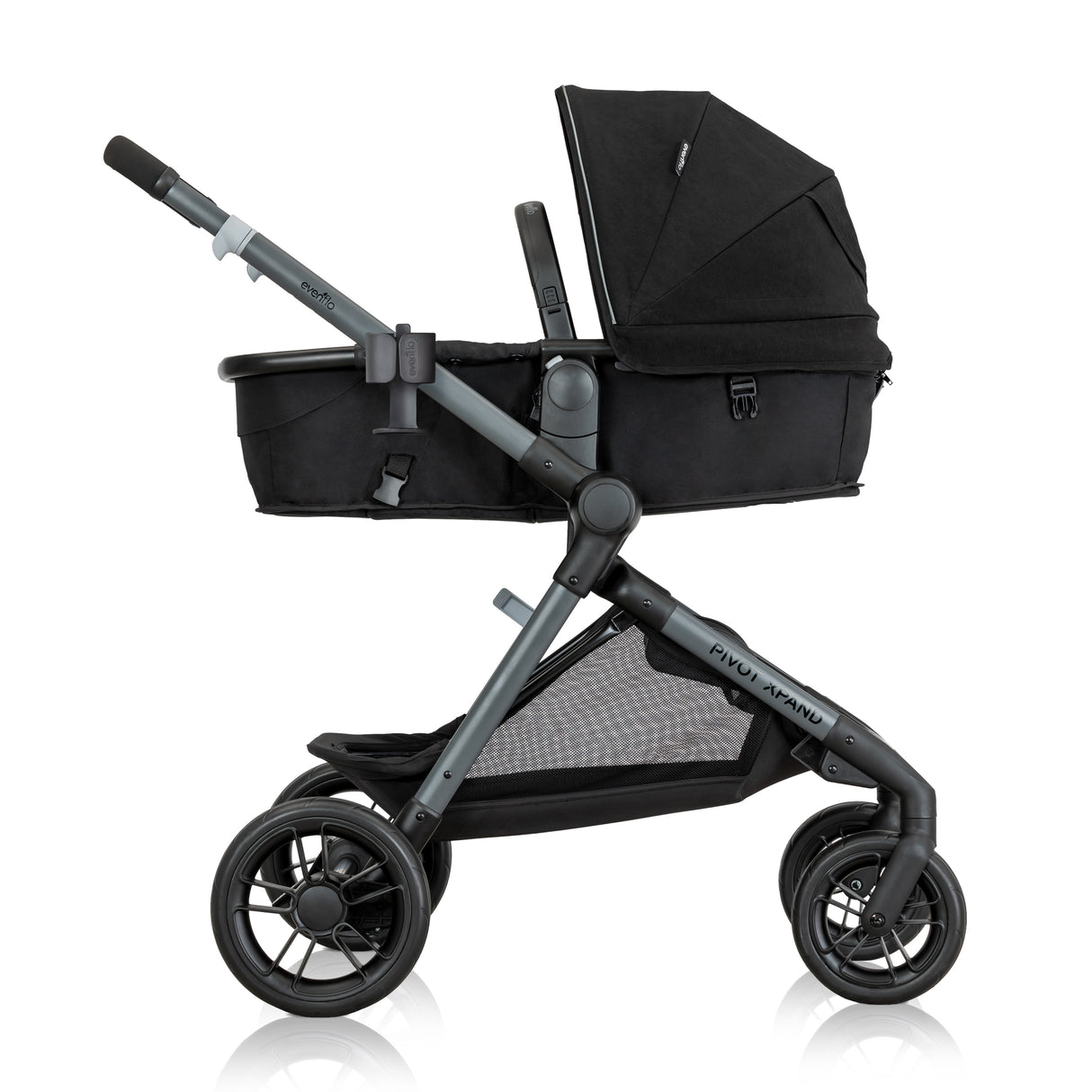 Evenflo - Pivot Xpand Modular Travel System with LiteMax Infant Car Seat (Ayrshire Black)