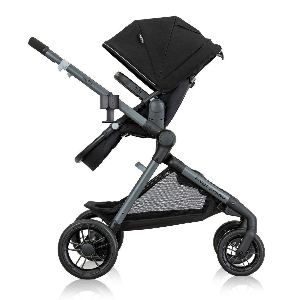 Evenflo - Pivot Xpand Modular Travel System with LiteMax Infant Car Seat (Ayrshire Black)