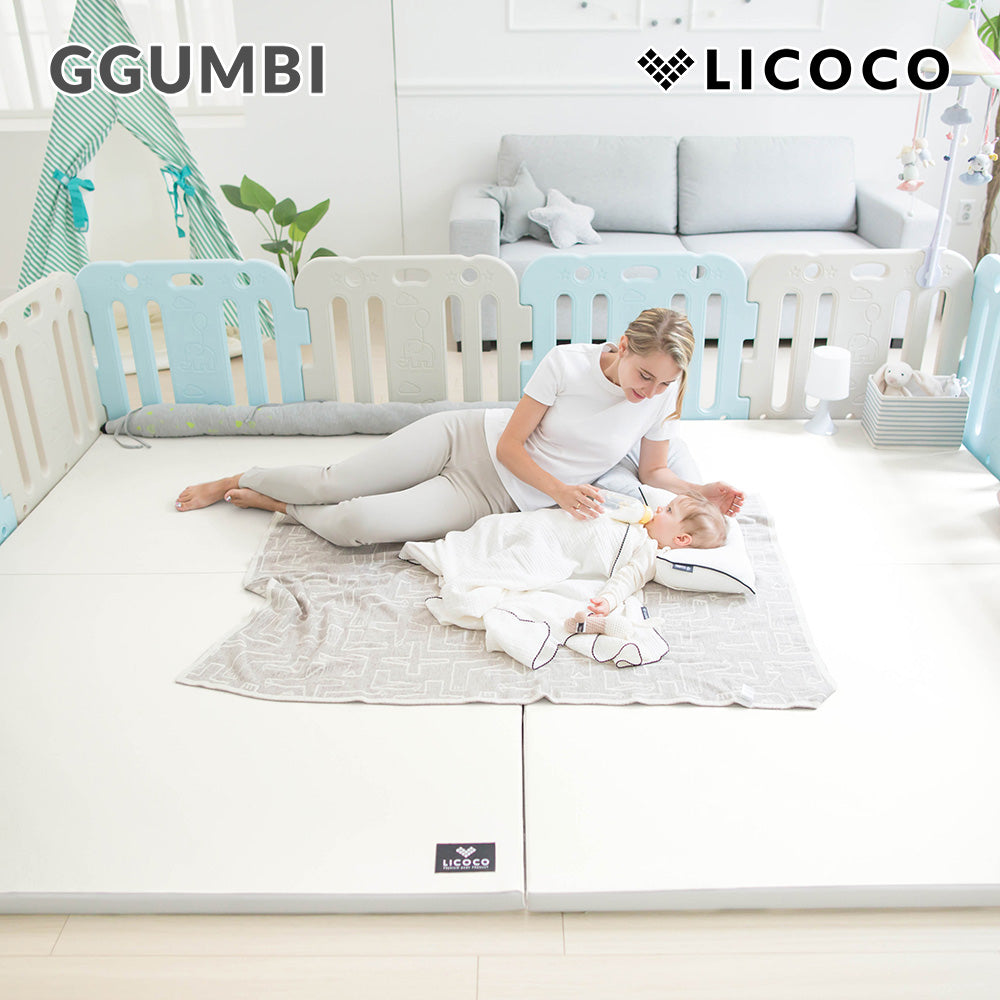 GGUMBI - CLEAN ROLL MAT 卷式收納遊戲地墊 [PLUS](200x140cm) - 適合GGUMBI加高嬰兒圍欄