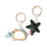 Done by Deer - Wally Hanging activity toy 2 pcs (Blue)