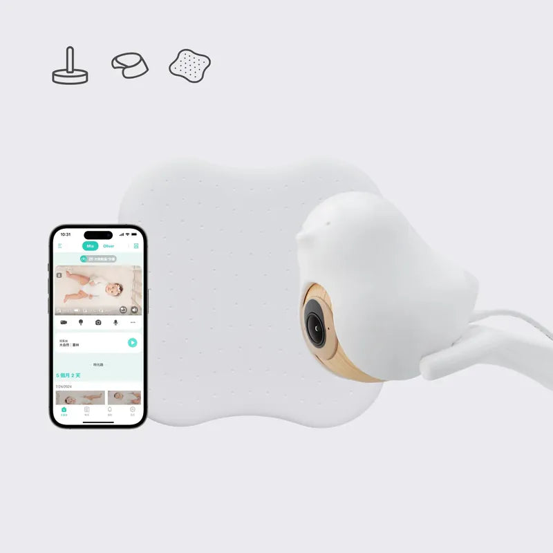 CuboAi Plus *2025 NEW* - 寶寶好眠組兩件套 (第3代)(Gen3寶寶攝影機)+(寶寶好眠板)