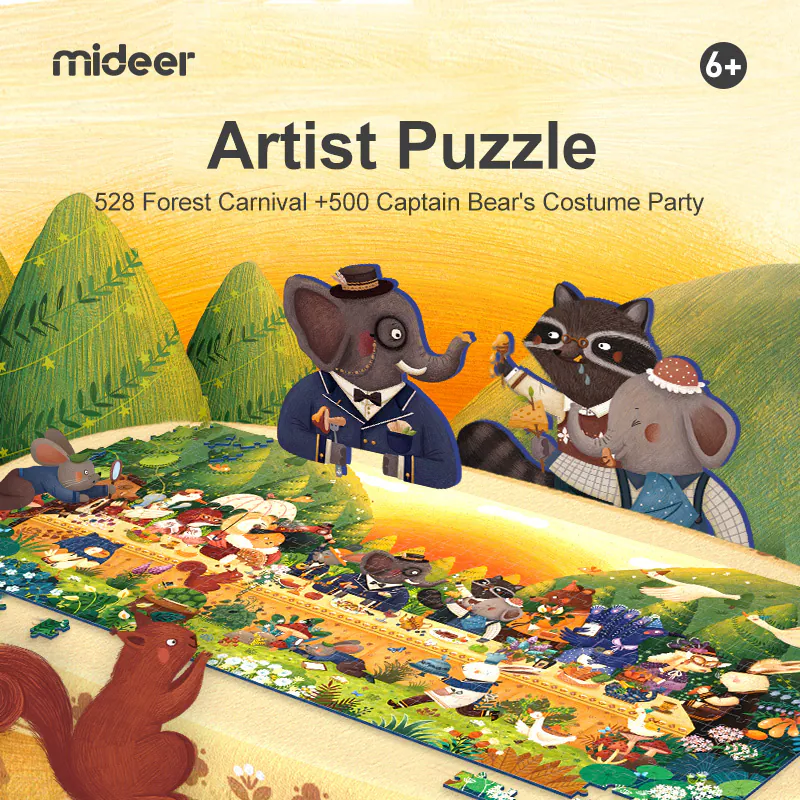 Mideer - 森林嘉年華大拼圖 (528塊)
