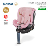 Avova - Swan-Fix i-Siz Car Seat (R129 & CCC Safety Specification) (Approximately 0-7 yrs /40-125cm) (Cloud pink)