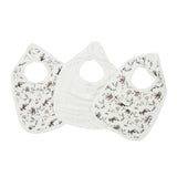 Little Somethings Muslin Baby Bib Set（Random color）