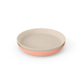 Done by Deer - Elphee Kiddish plate 2-pack (Sand/Coral)