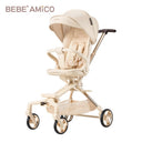 Bebe Amico - X7輕奢小休旅雙向手推車 (360°旋轉換向) (奶茶)
