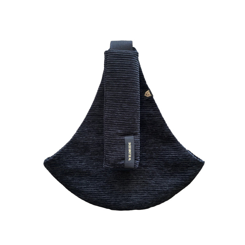 Wildride - 嬰兒揹帶 Rib Corduroy 黑色