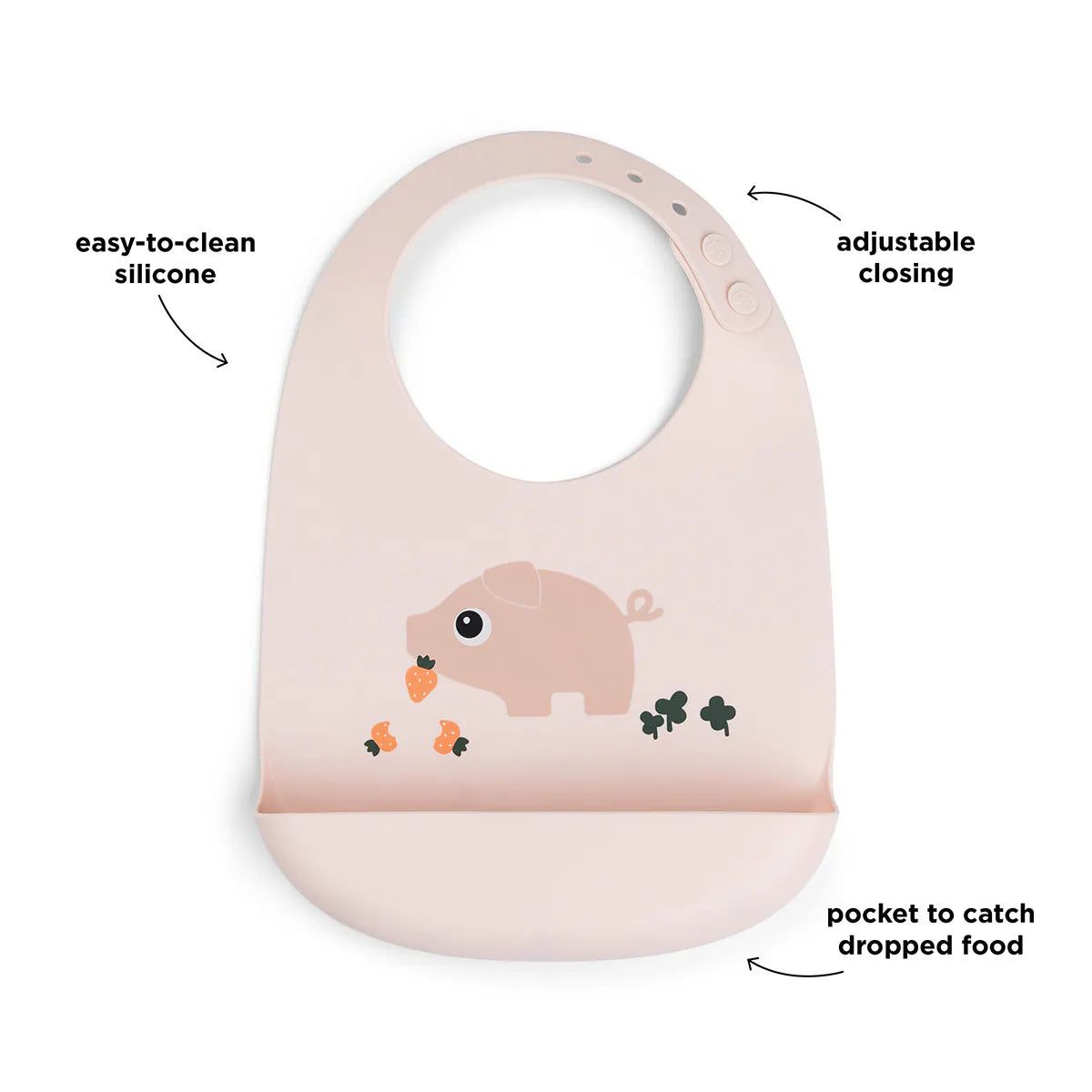 Done by Deer - Silicone bib (Powder)