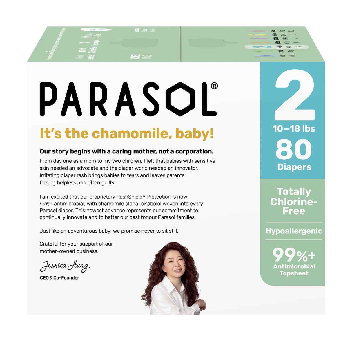 Parasol - 美國 Clear+Dry™ 超透氣水凝尿片 (2號/細碼, 80片)