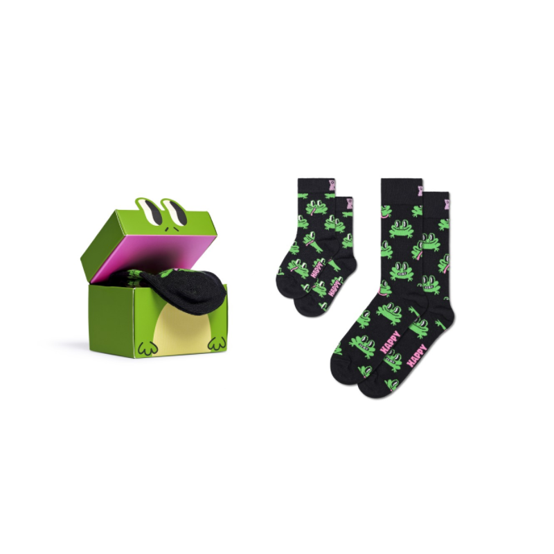 Happy Socks - Mini & Me 2-Pack Froggys Socks Gift Set 36/2-3Y