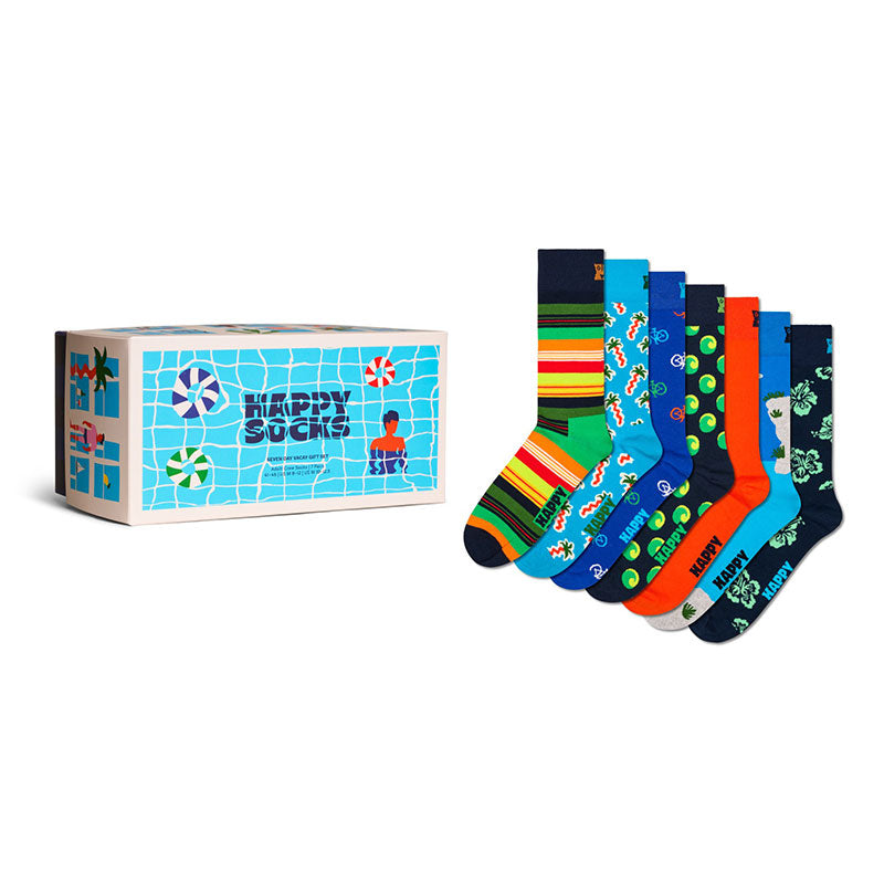 Happy Socks - 成人襪禮盒裝 七天假期 7件套(36-40)