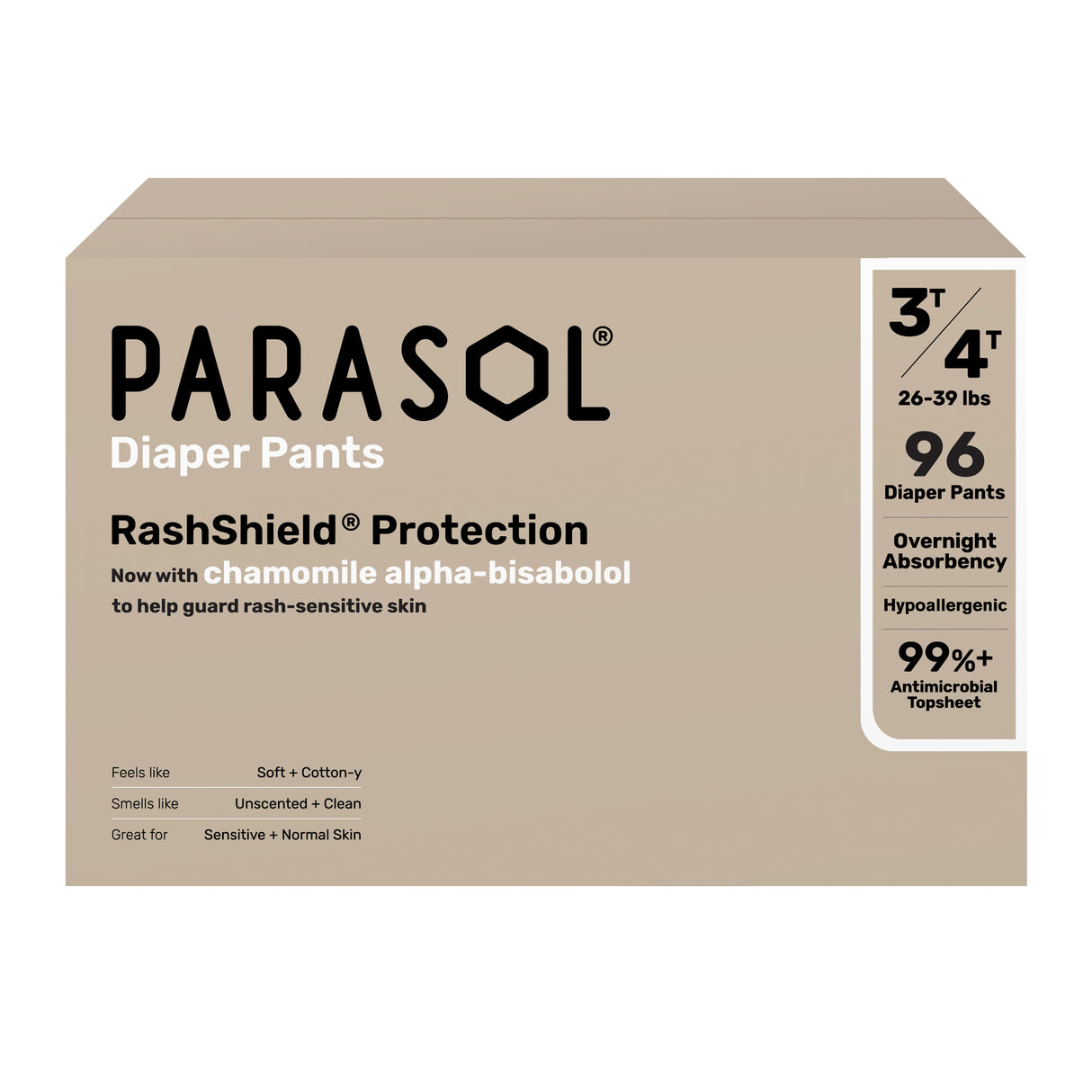 Parasol - Clear+Dry™ Natural Diaper Pants Size 5/XL - 48x2pcs