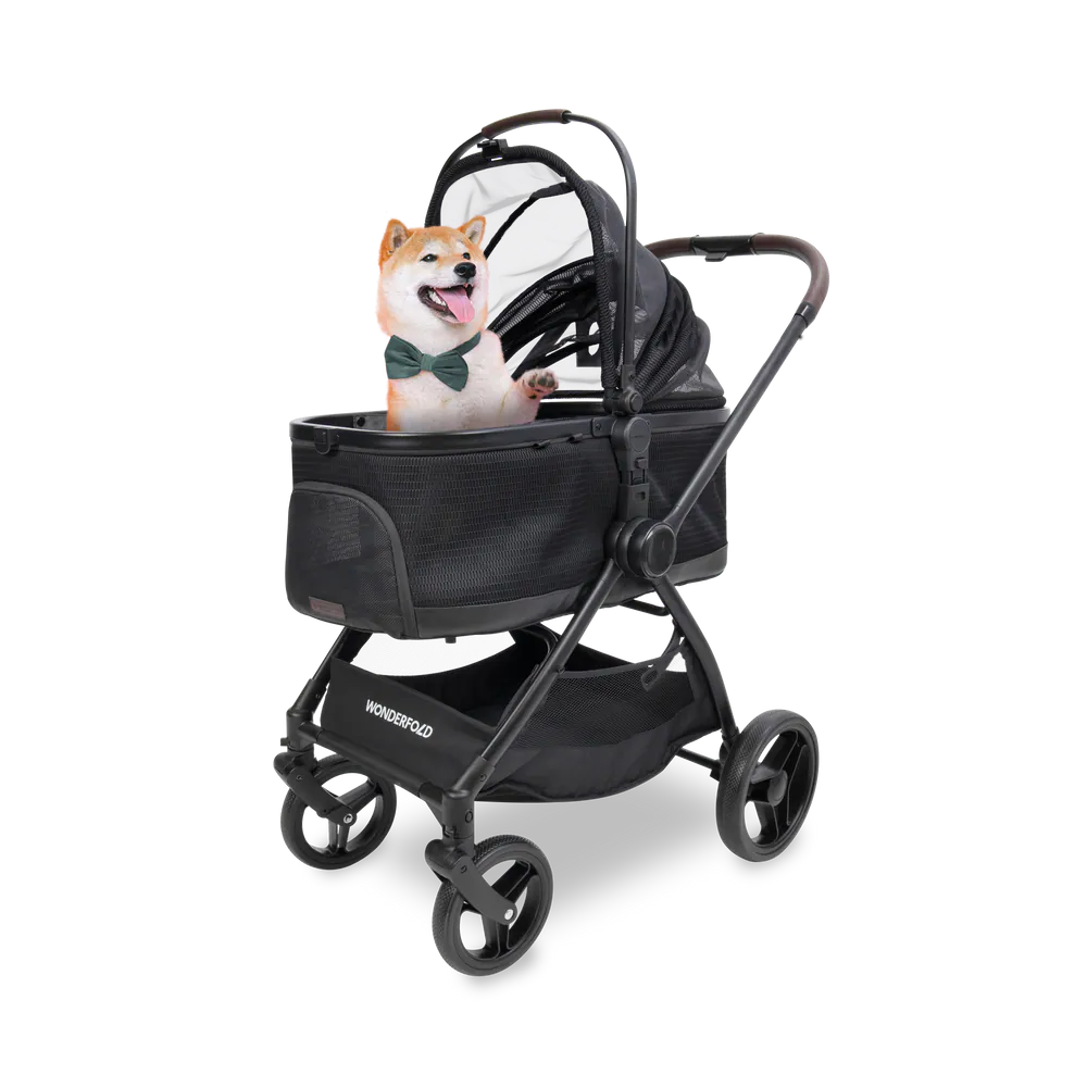 Wonderfold - P3 2-in-1 Pet Stroller Black【Pre Order Now! Delivery after 15 ~20 working days】