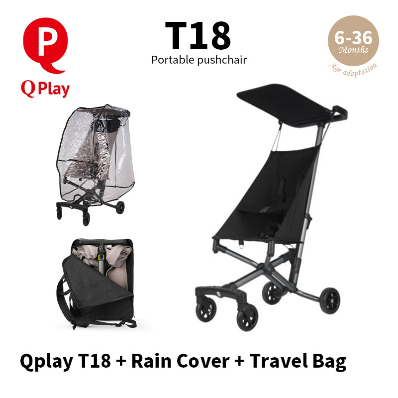 Qplay - T18 輕便嬰兒推車旅行三件套