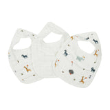 Little Somethings Muslin Baby Bib Set（Random color）