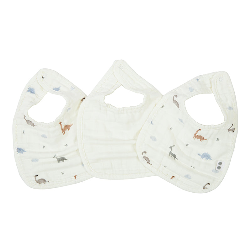 Little Somethings Muslin Baby Bib Set（Random color）