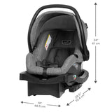 Evenflo - Omni Plus 模組化旅行系統,帶 LiteMax 運動後向嬰兒汽車座椅(灰色)