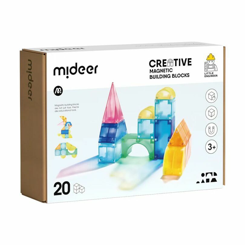 Mideer - 創意磁性積木 (20Pcs)